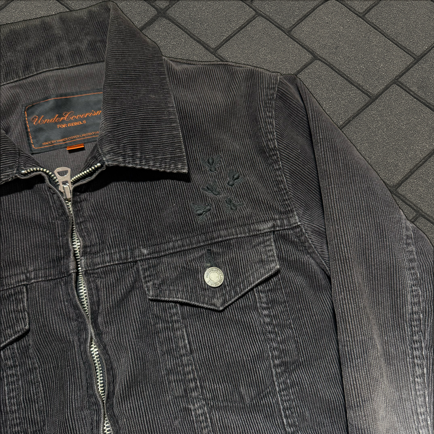 AW06 Undercover Black Corduroy Bug Jacket