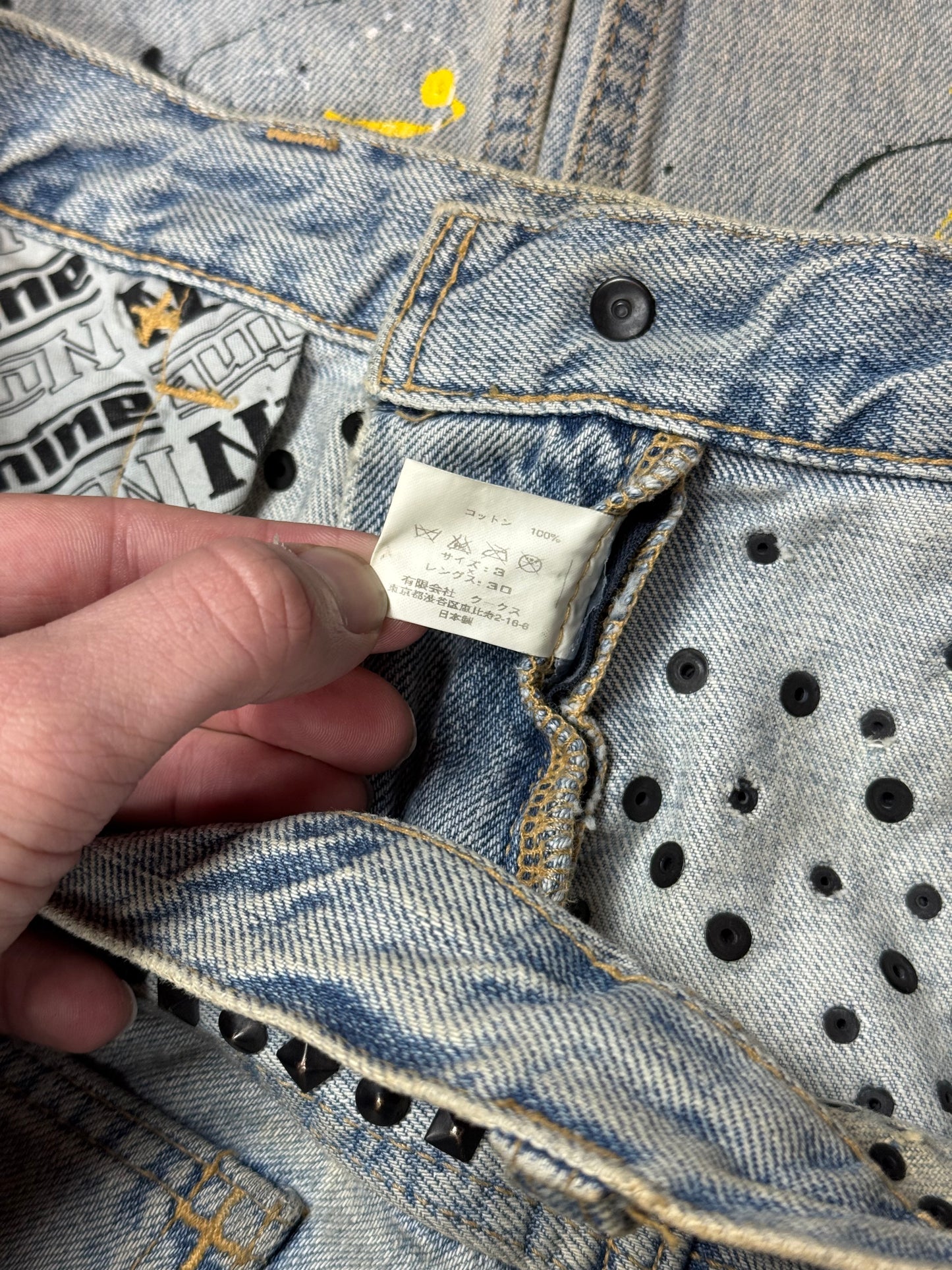 SS06 Number Nine Studded Painter Denim