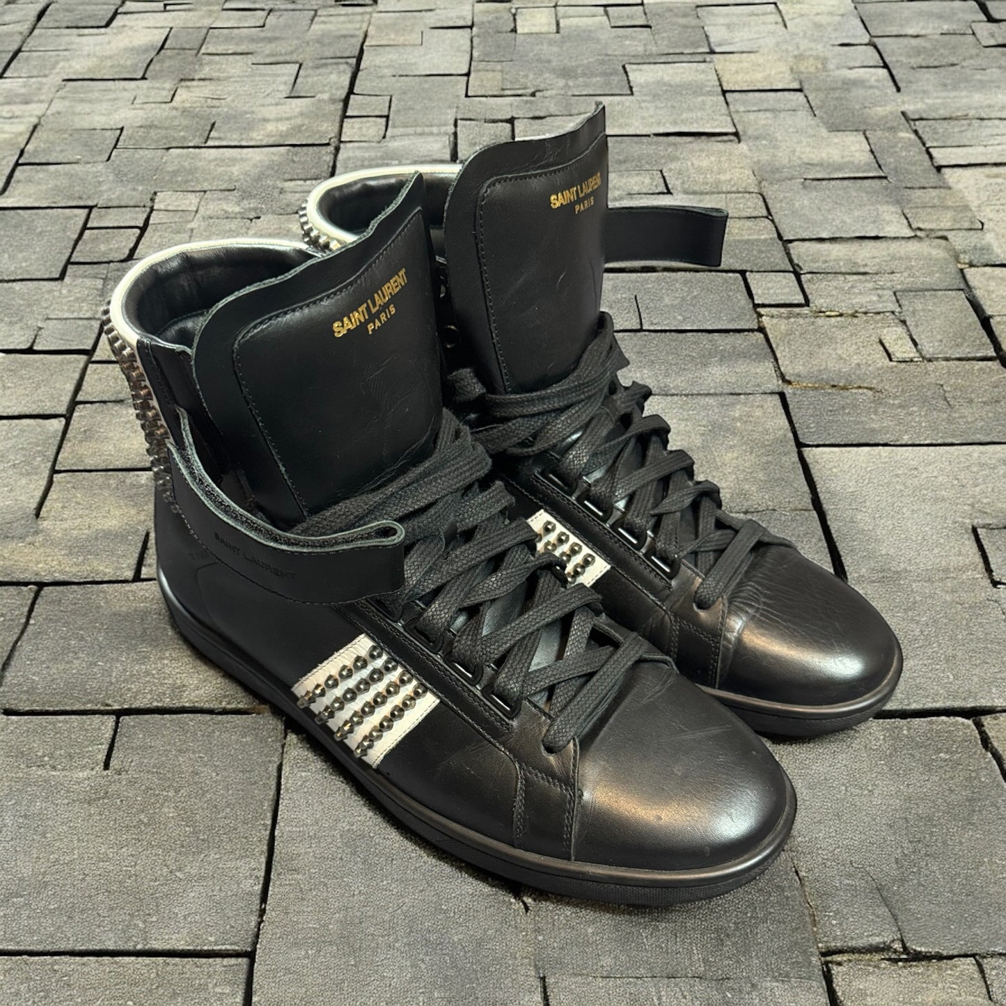 Saint Laurent Studded Hi-Top Sneaker