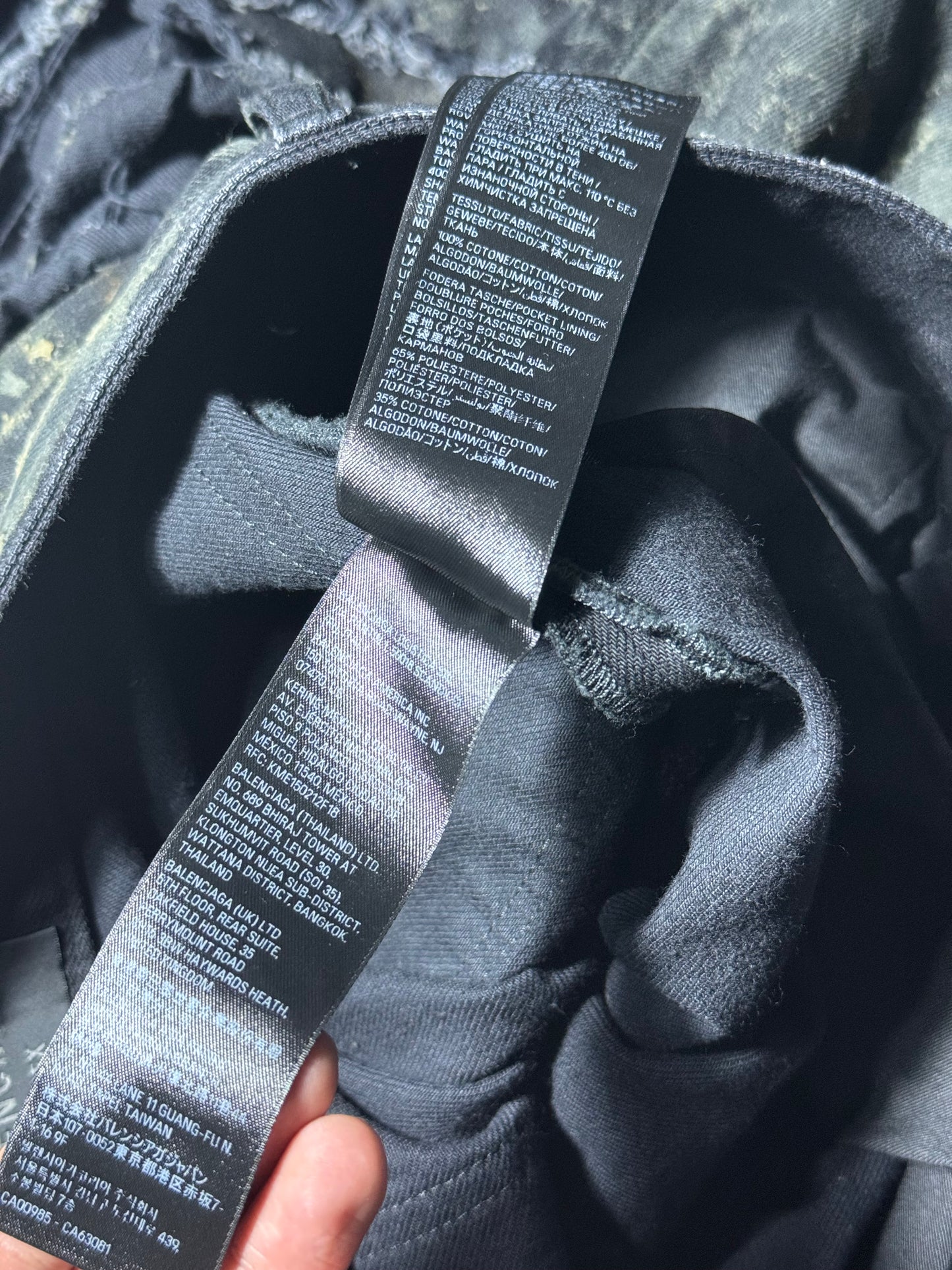 Balenciaga Super Destroyed Muddy Denim