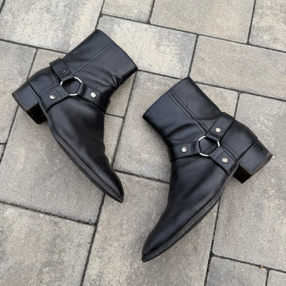 Saint Laurent Paris Black Wyatt Boot
