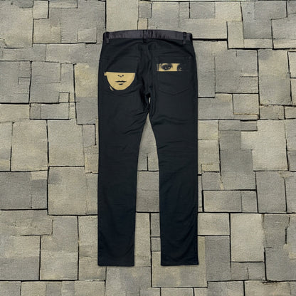 SS07 Undercover Satin Waist Face Pants