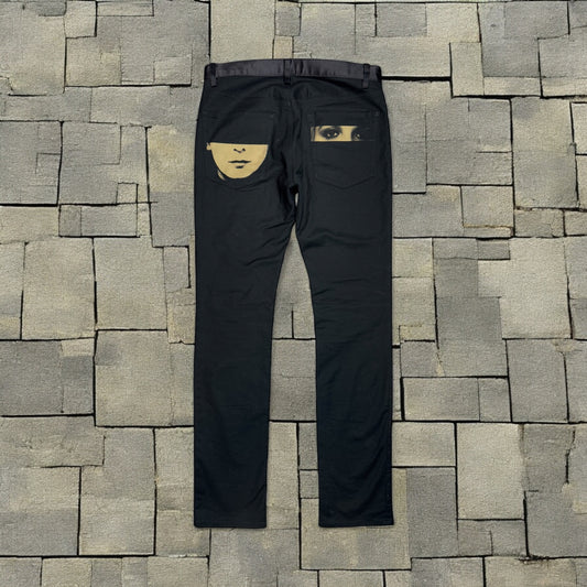 SS07 Undercover Satin Waist Face Pants