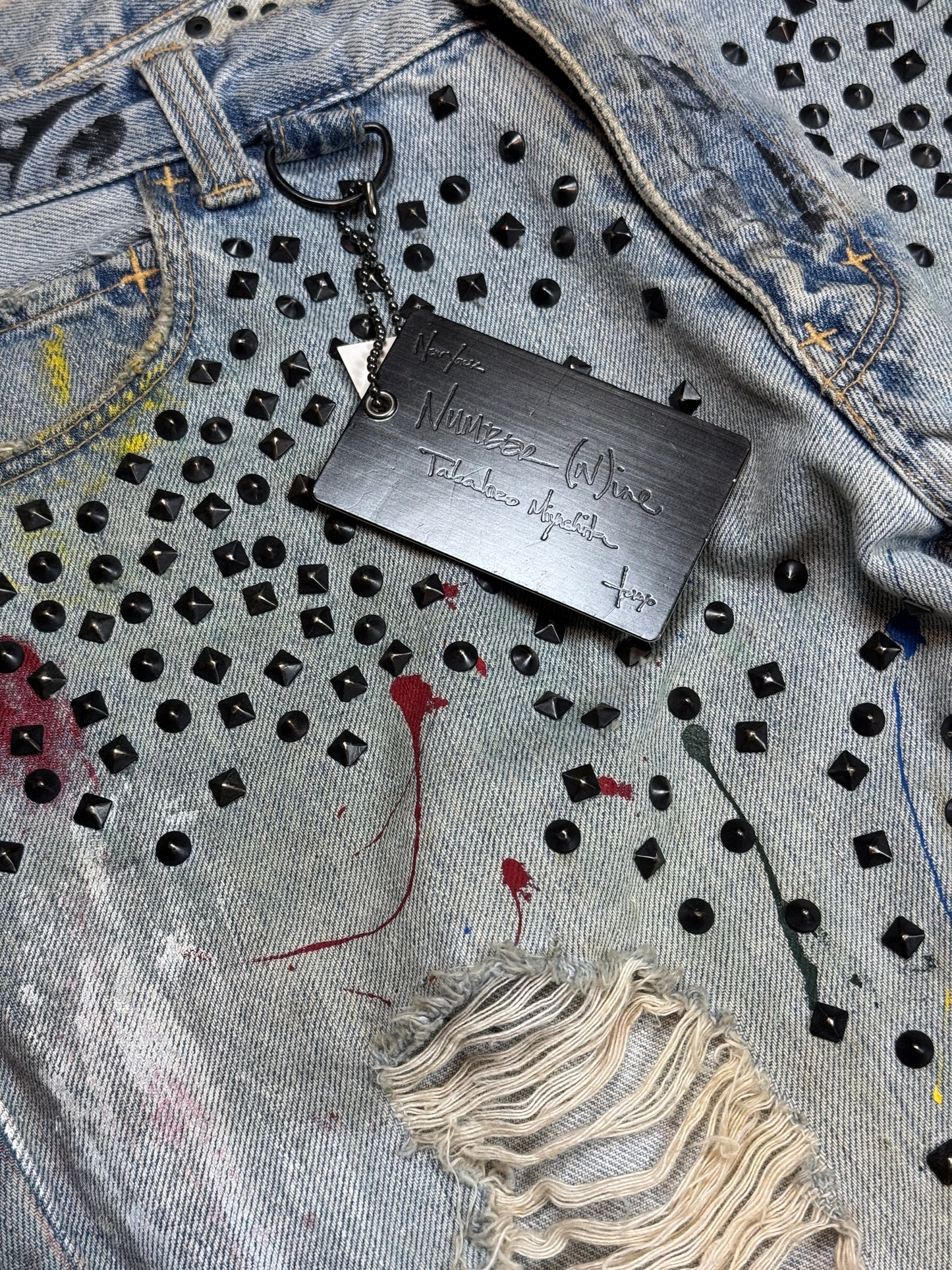 SS06 Number Nine Studded Painter Denim