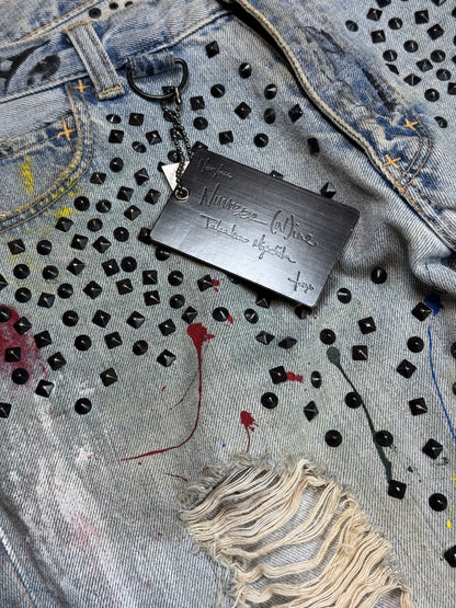 SS06 Number Nine Studded Painter Denim