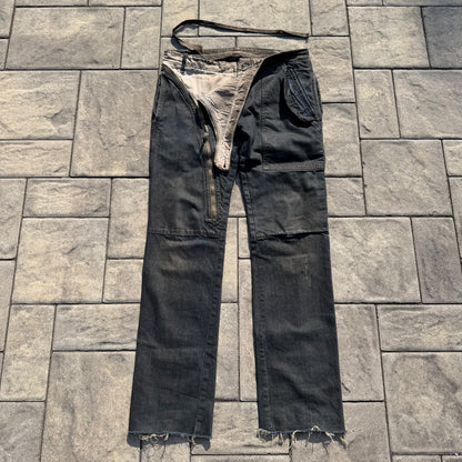 FW07 Rick Owens Dust Double Layer Aircut Denim