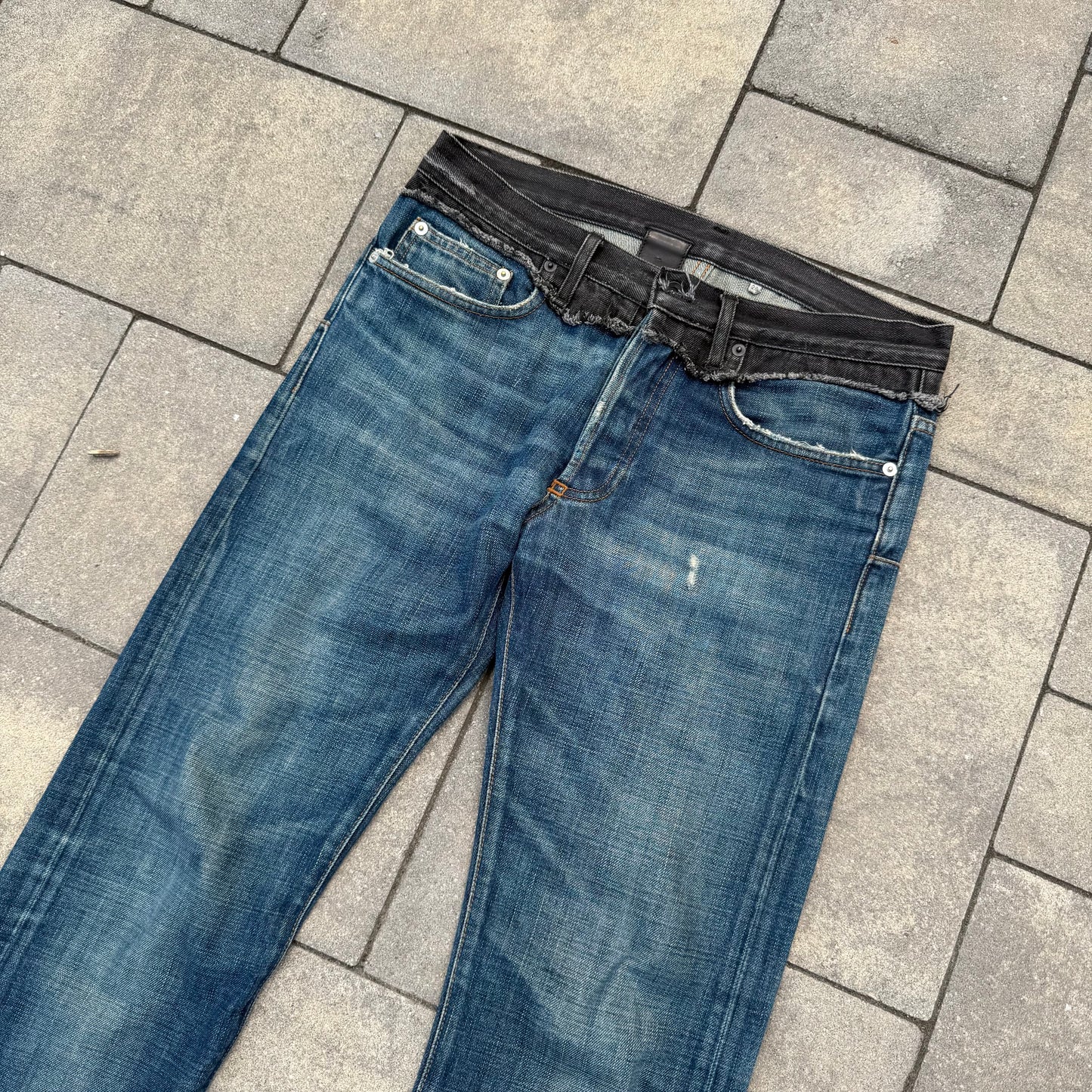 AW06 Dior Homme Bootcut Cummerbund Denim