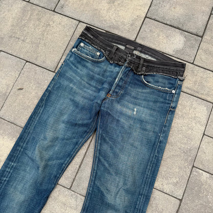 AW06 Dior Homme Bootcut Cummerbund Denim