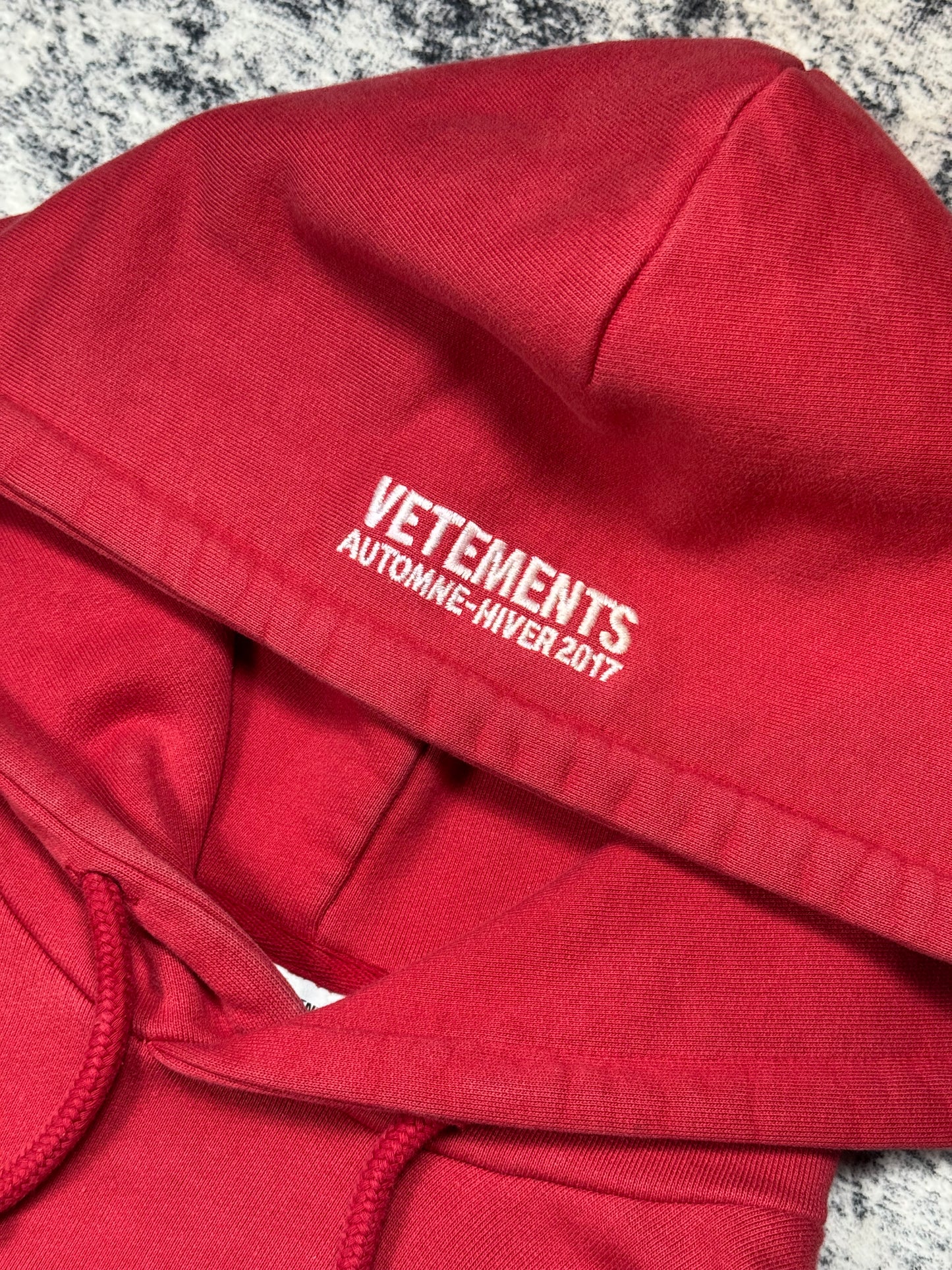 AW17 Vetements Seoul Exclusive Metal Hoodie