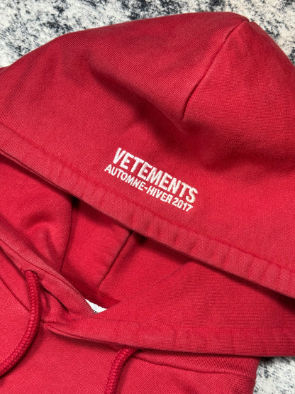 AW17 Vetements Seoul Exclusive Metal Hoodie