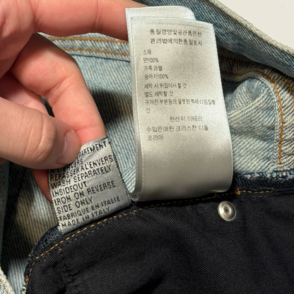 SS15 Dior Homme Handwritten Script Denim