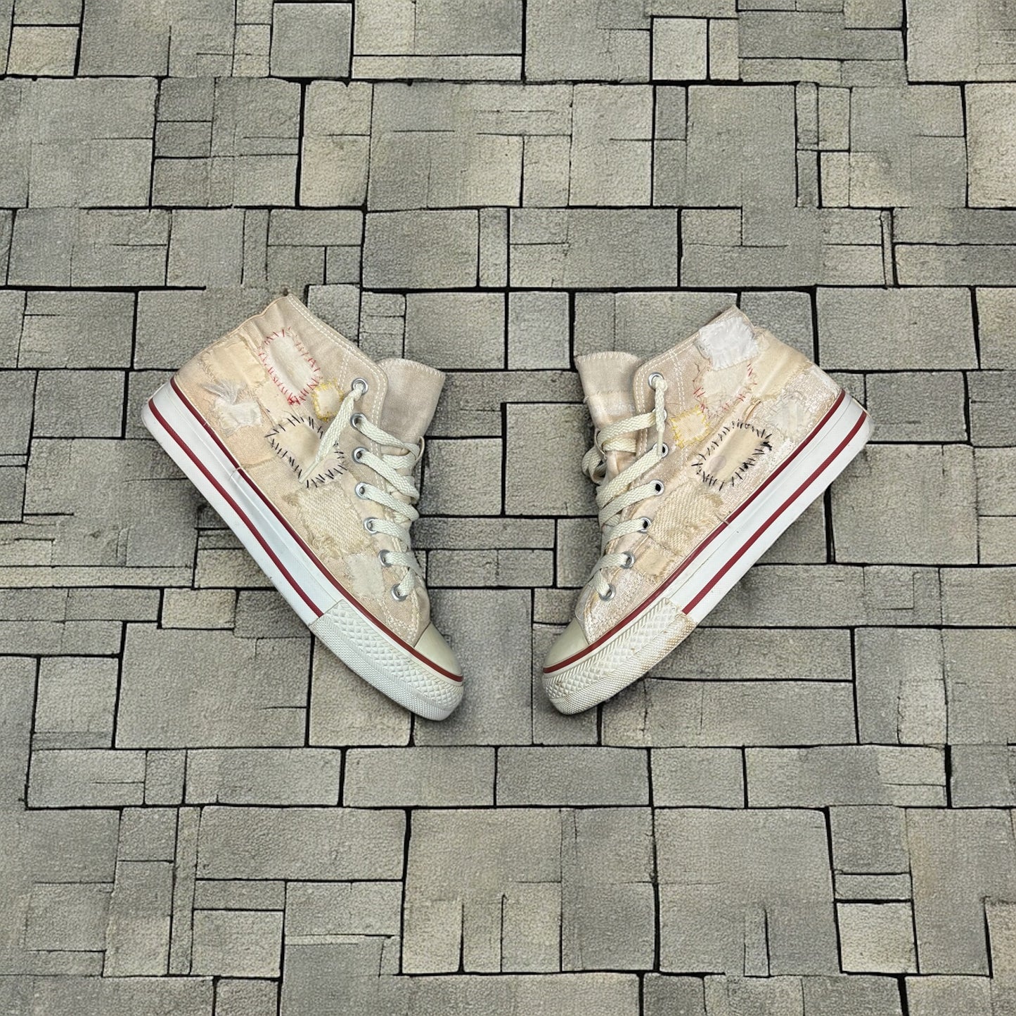 SS03 Undercover White Scab Patchwork Converse
