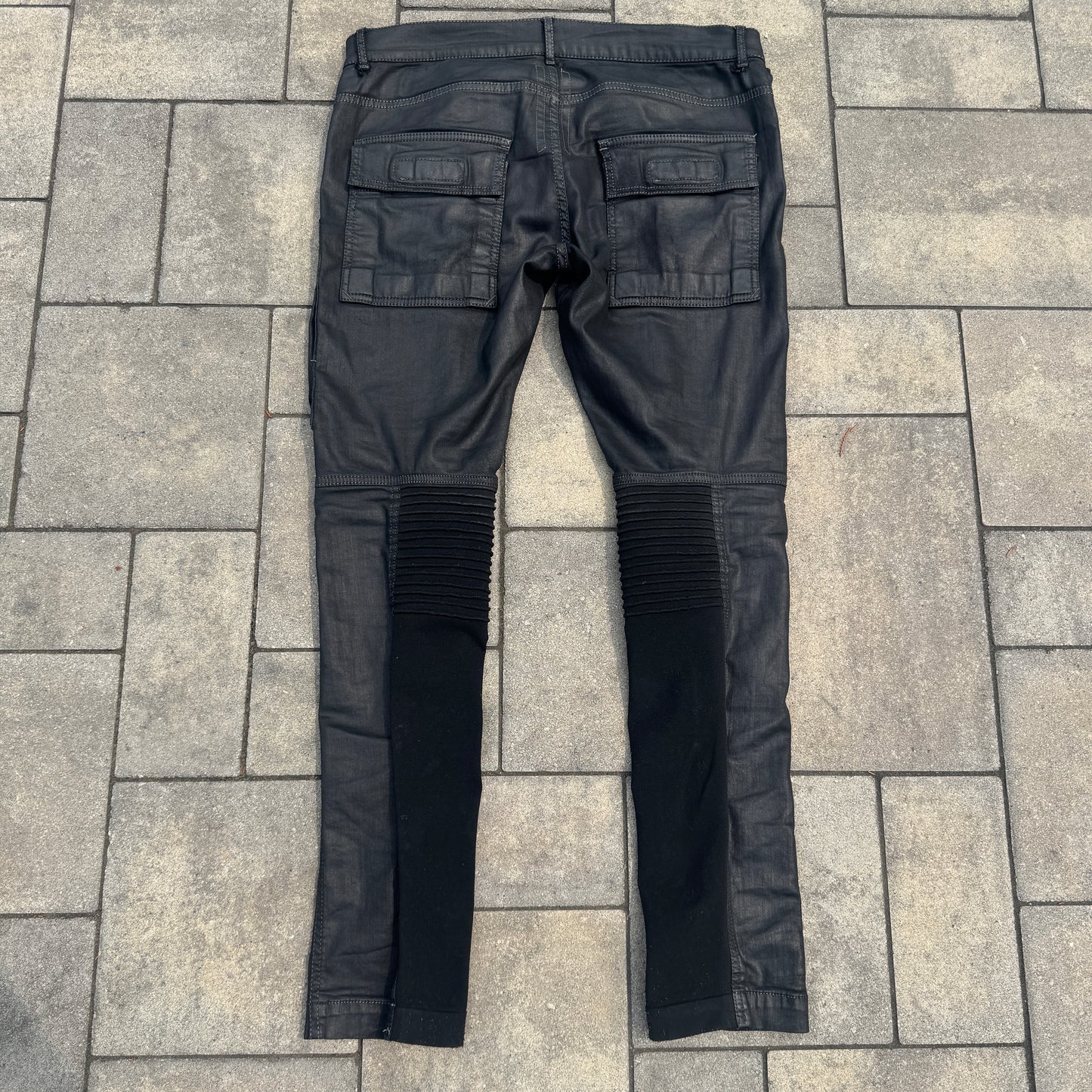 FW15 Rick Owens Black SBW Wax Memphis Cut Denim