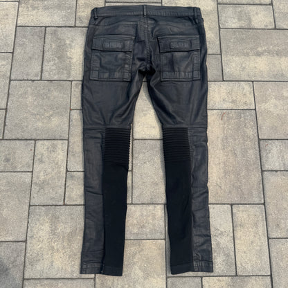 FW15 Rick Owens Black SBW Wax Memphis Cut Denim