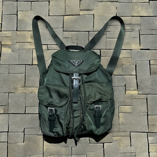 Prada Dark Green Backpack