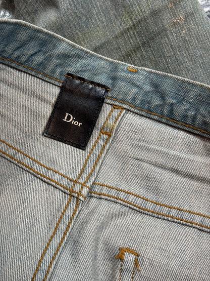 SS04 Dior Homme Waxed Bleu Clair Ice Denim