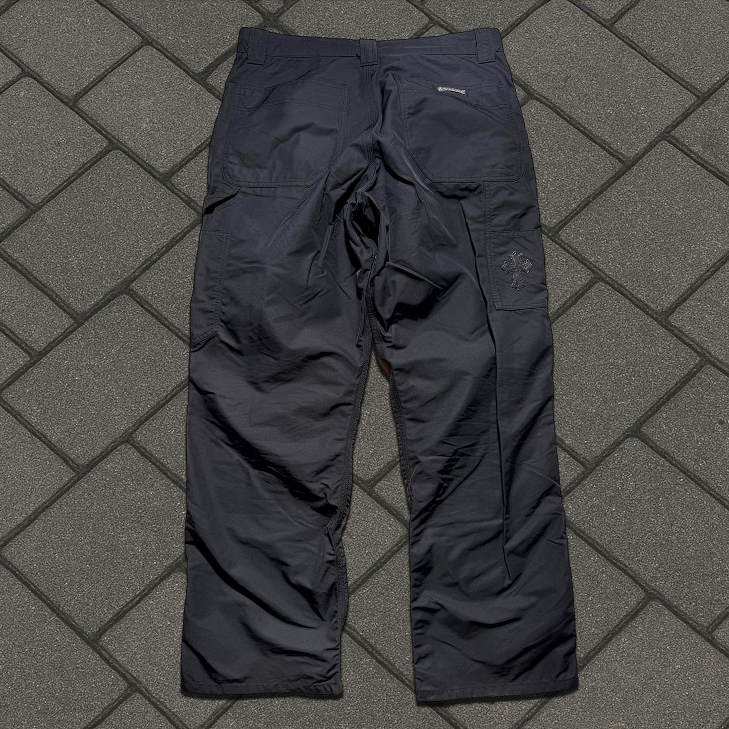 Chrome Hearts Black Double Knee Carpenter Pants