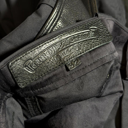 Chrome Hearts Black Double Knee Carpenter Pants