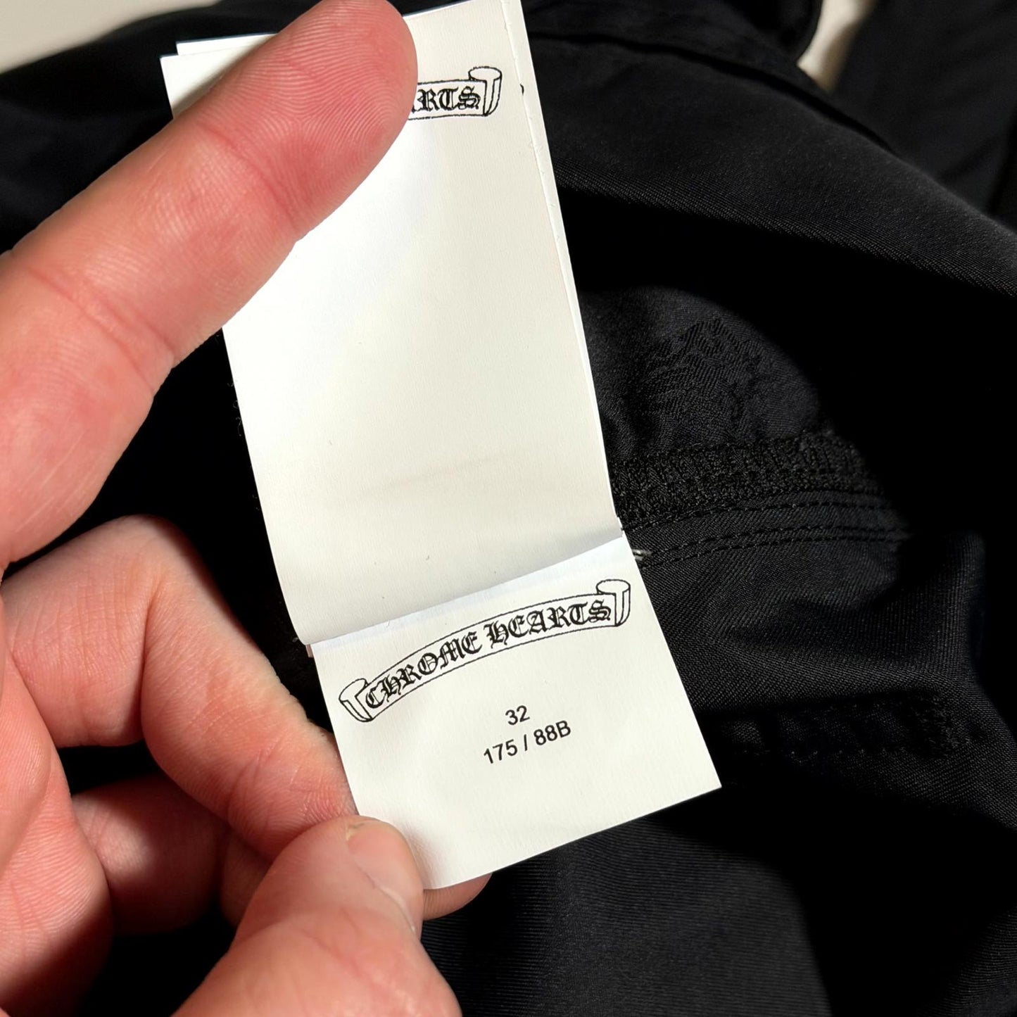 Chrome Hearts Black Double Knee Carpenter Pants