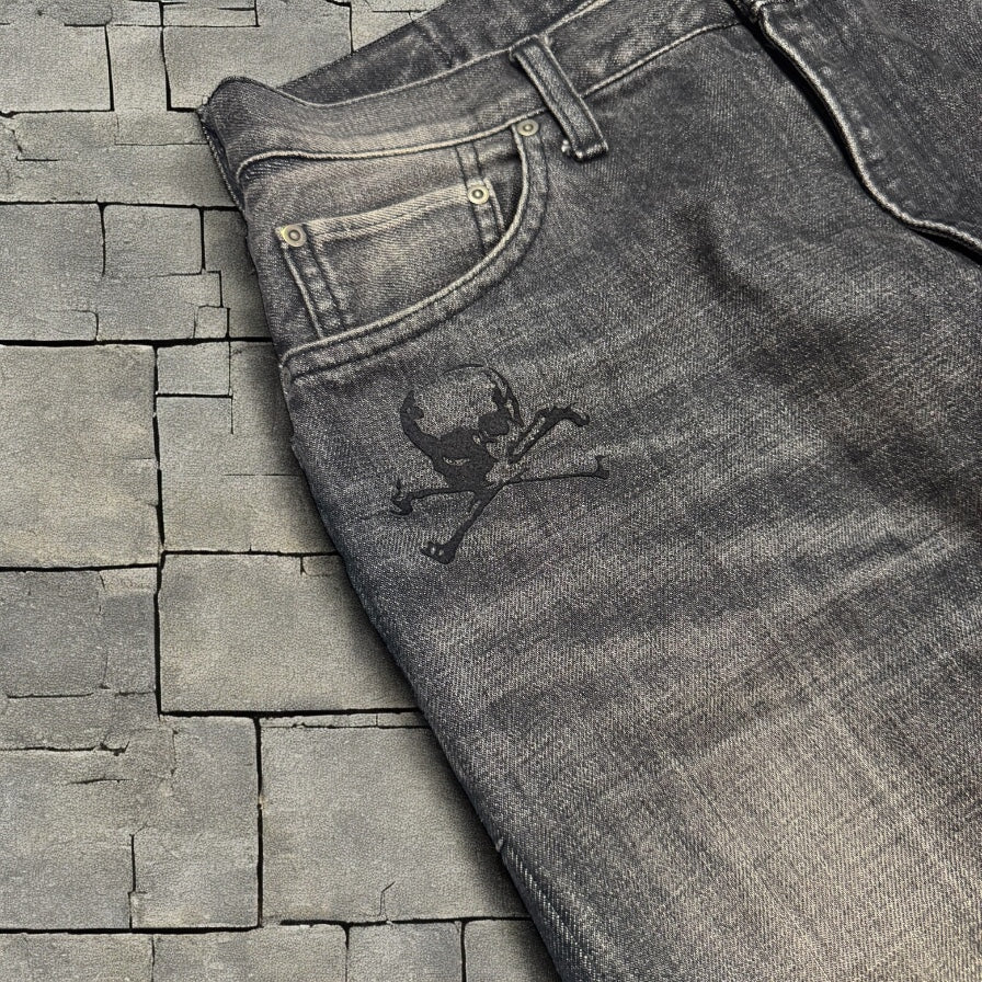 AW05 Undercover Black Skull Denim