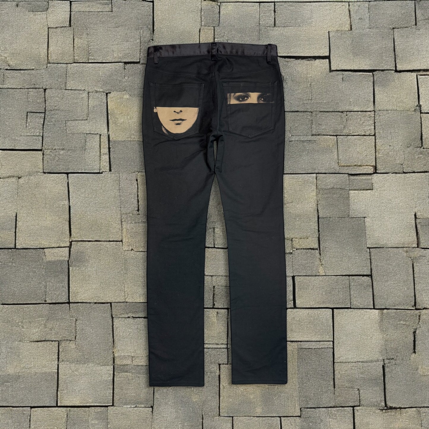 SS07 Undercover Satin Waist Face Pants