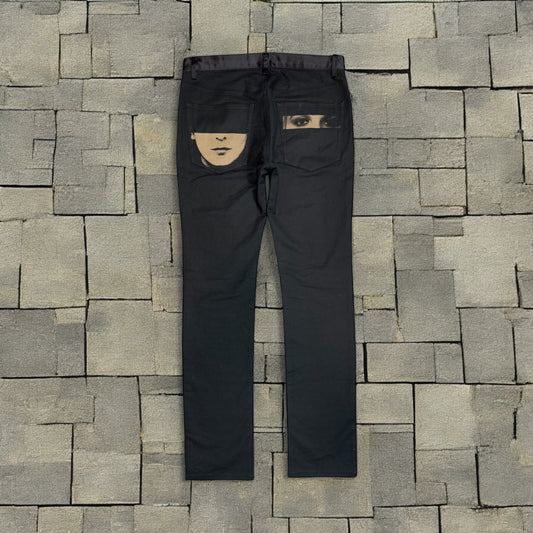 SS07 Undercover Satin Waist Face Pants
