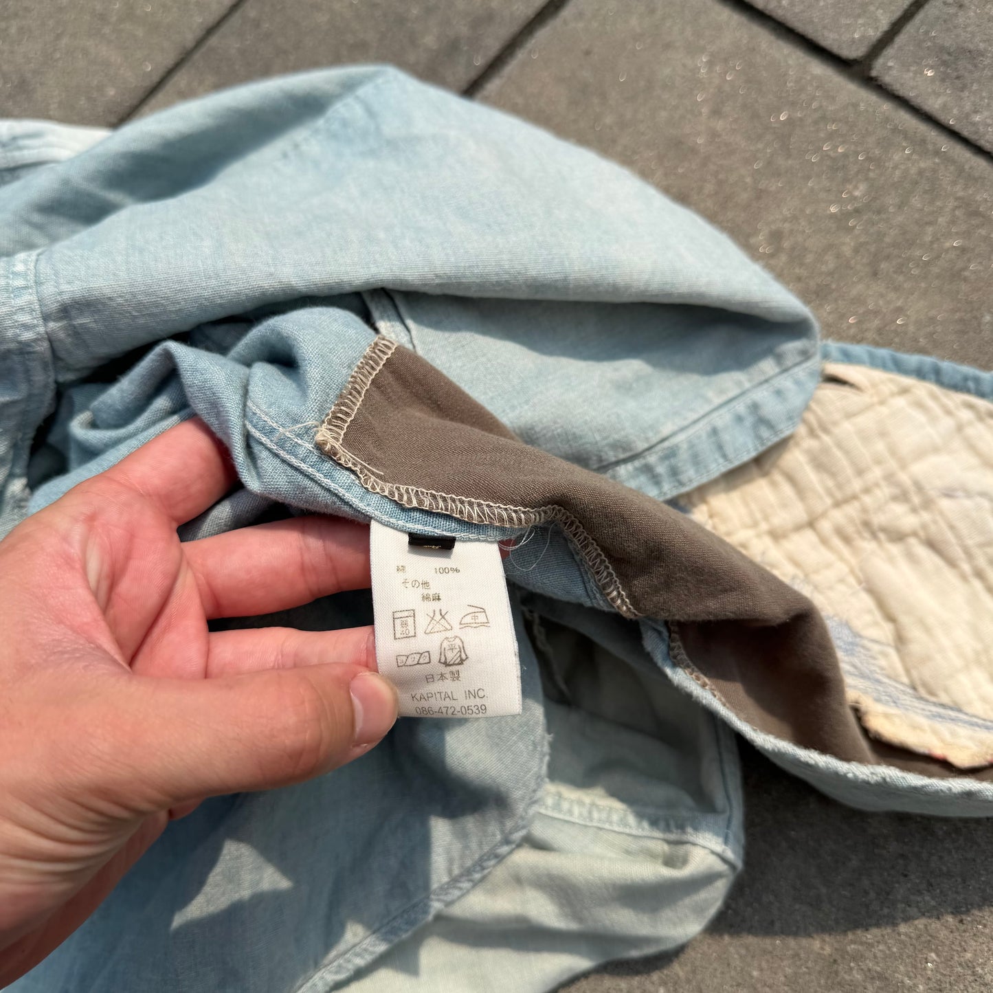 Kapital Repaired Sashiko Denim Overshirt