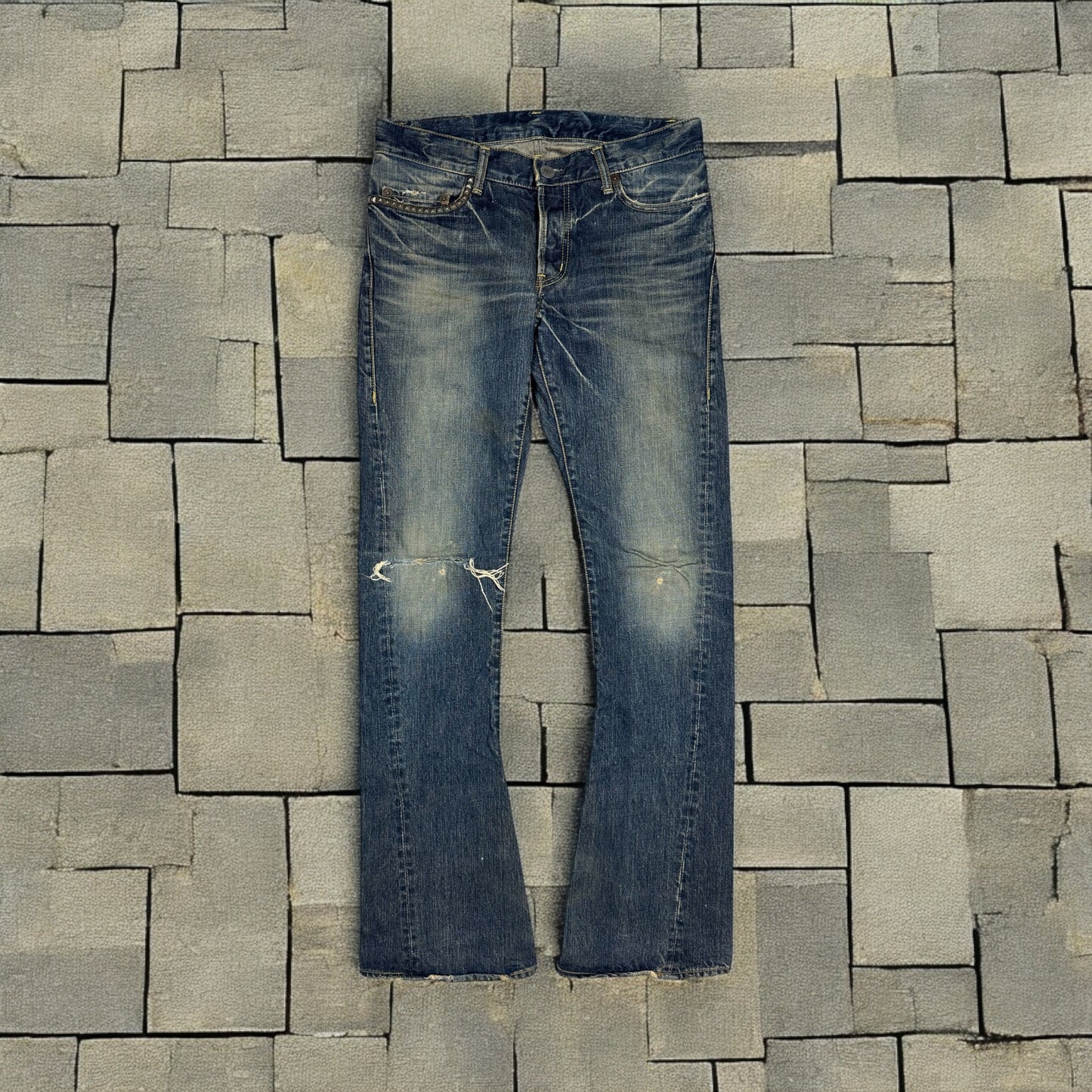 Hysteric Glamour Bootcut Studded Denim