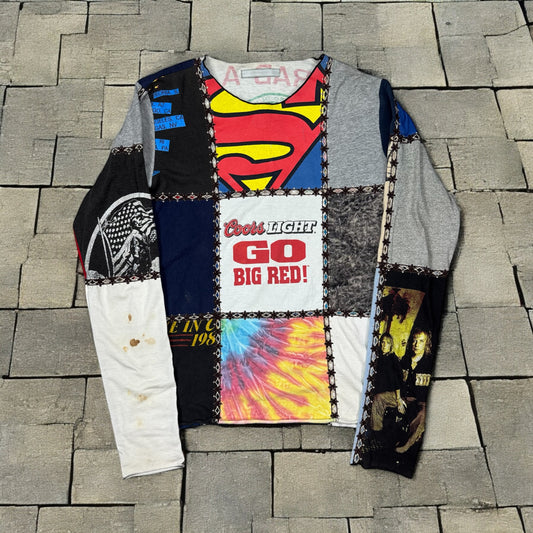 AW02 Number Nine “Superman” Patchwork Shirt