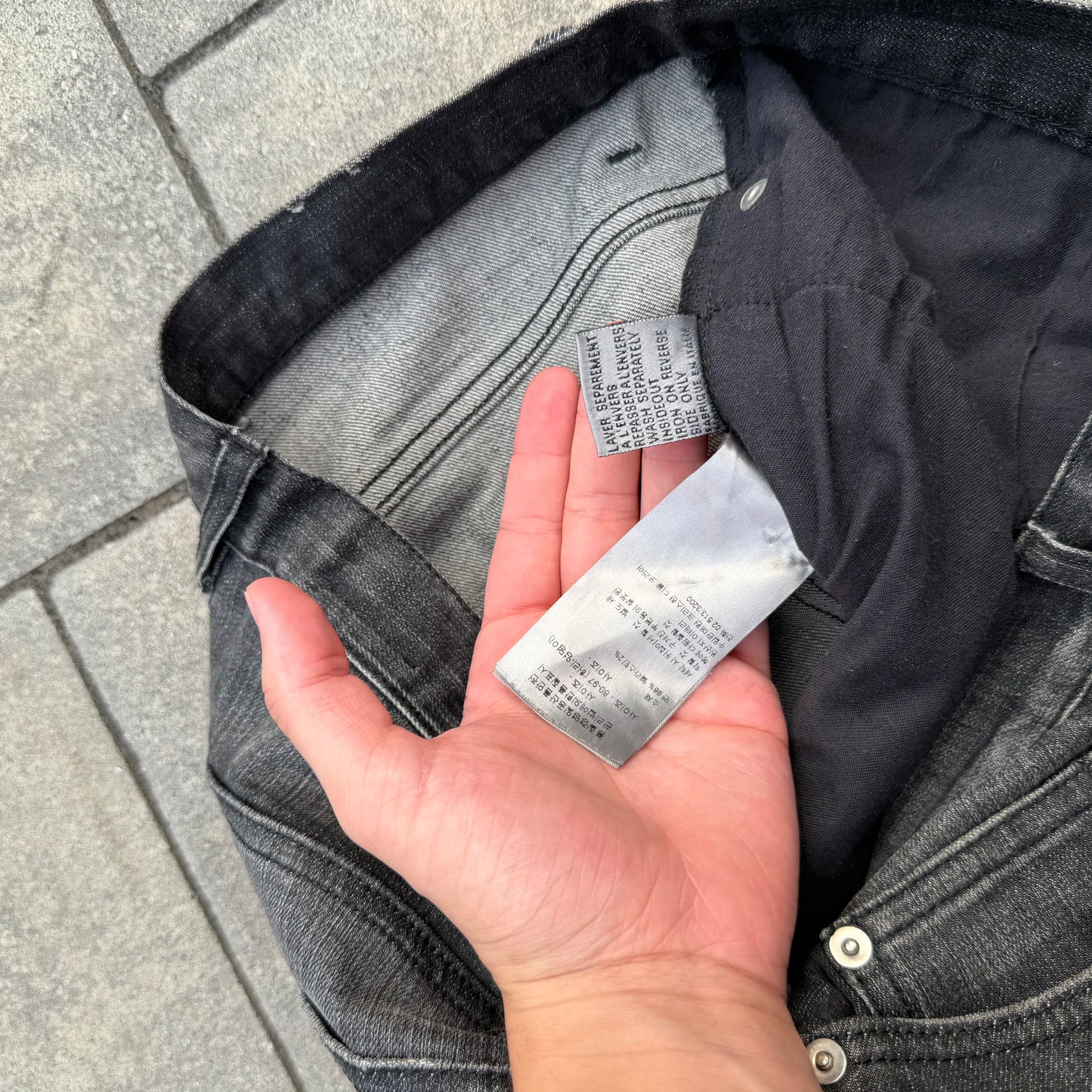 AW10 Dior Homme Grey Jake Denim