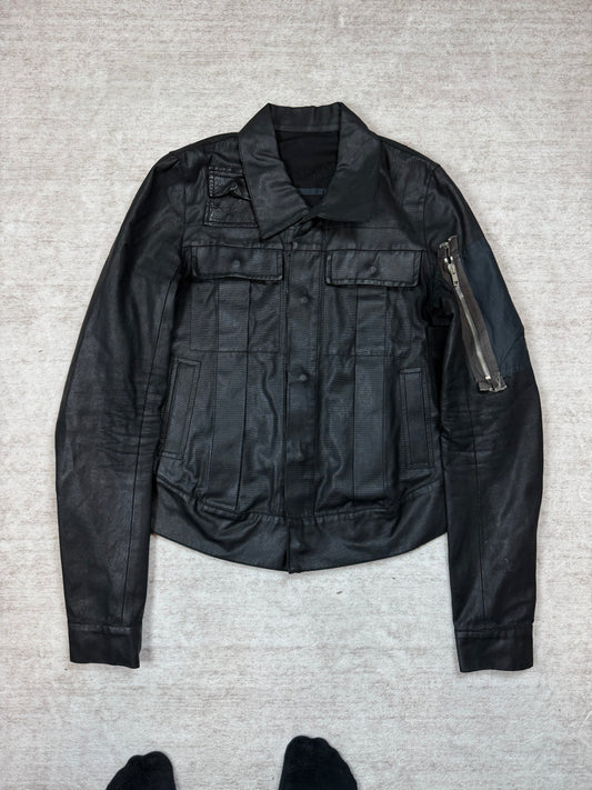 SS03 Rick Owens Suckerball Waxed Denim Jacket