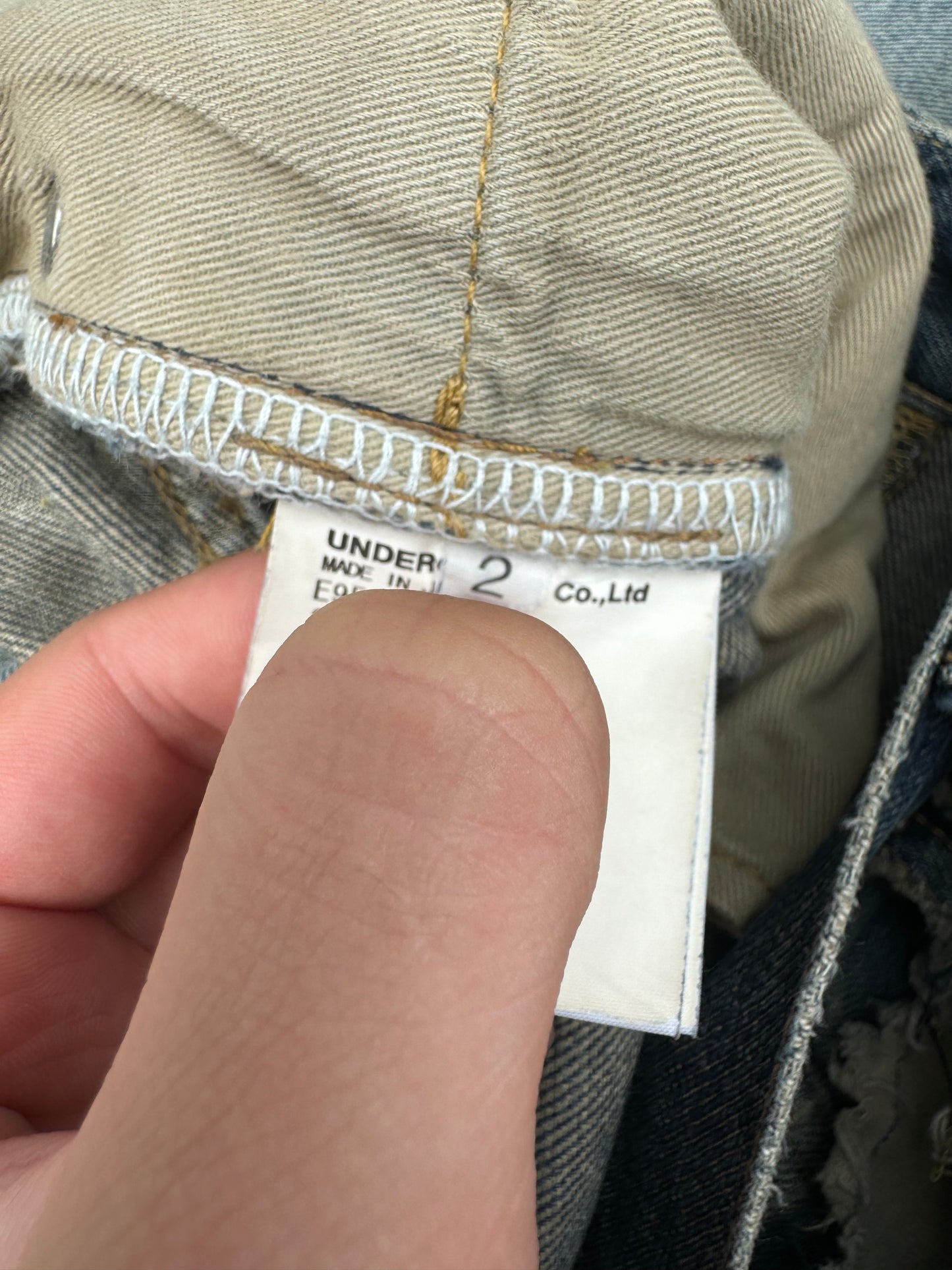 SS10 Undercover Navy Yarn 68 Denim