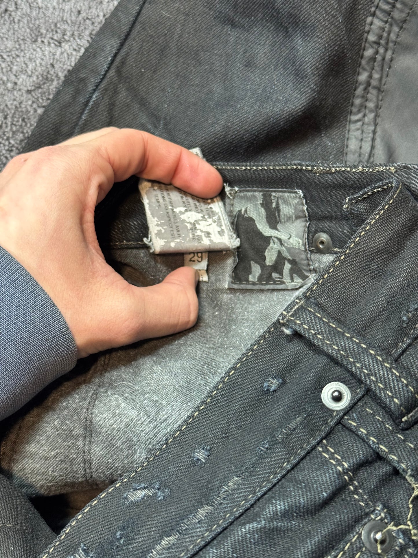 FW07 Rick Owens Biker Denim