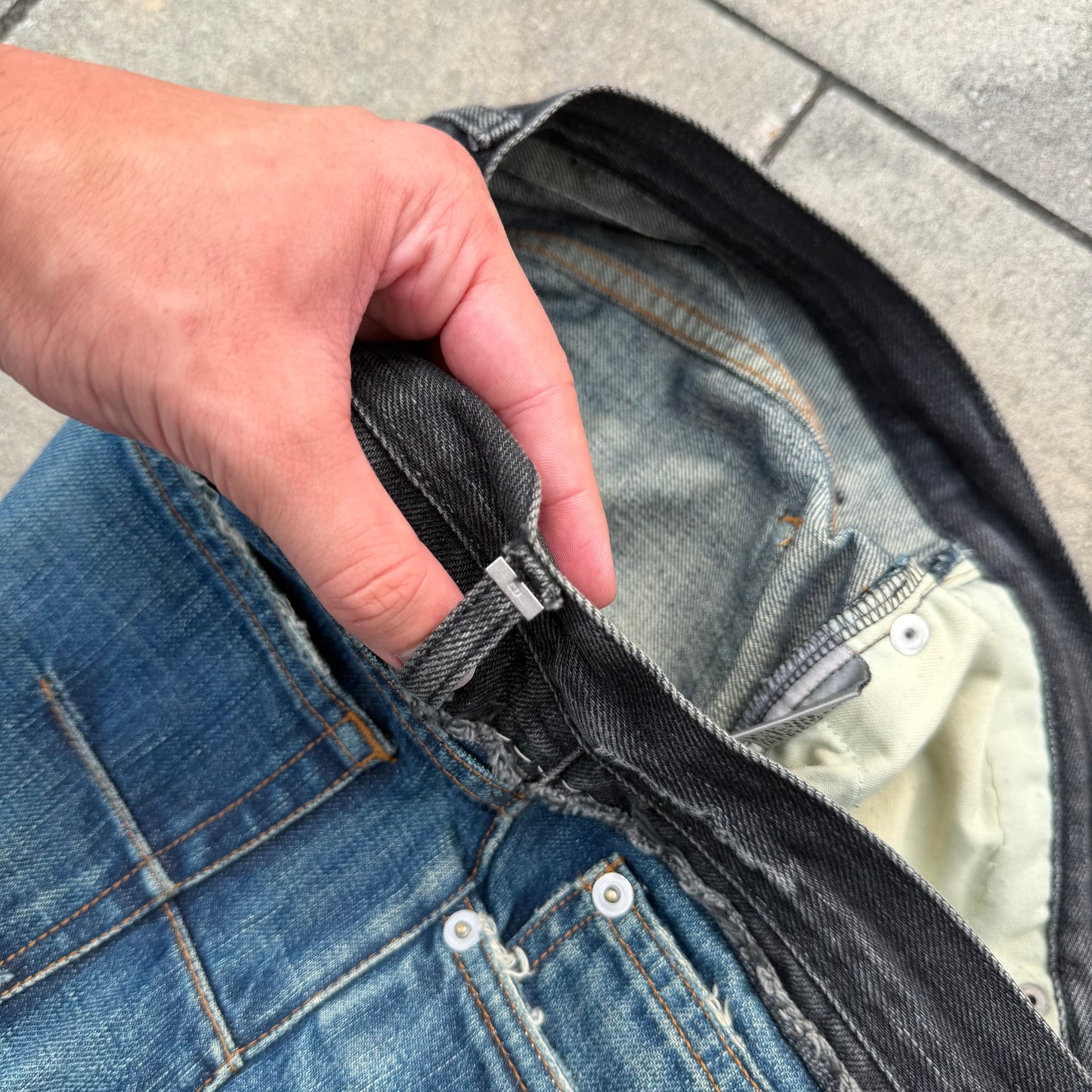 AW06 Dior Homme Bootcut Cummerbund Denim
