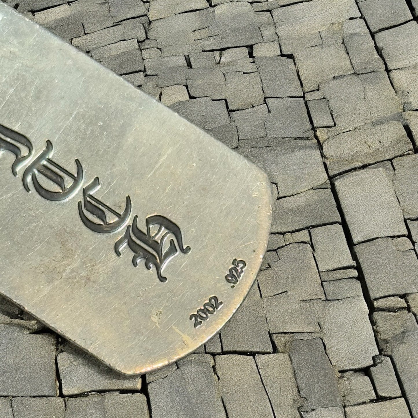 Chrome Hearts Rolling Stones “Bitch” Dog Tag