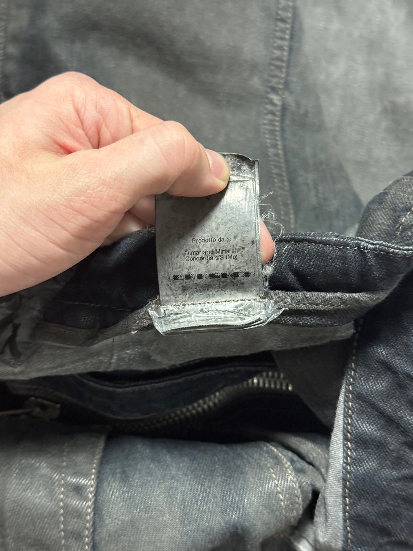 FW12 Rick Owens Hogwash Half Layer Aircut Denim