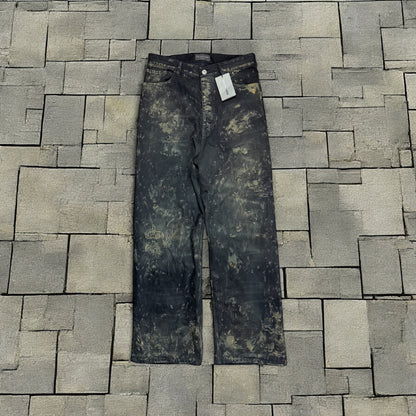 SS23 Balenciaga Thrashed Mud Jeans