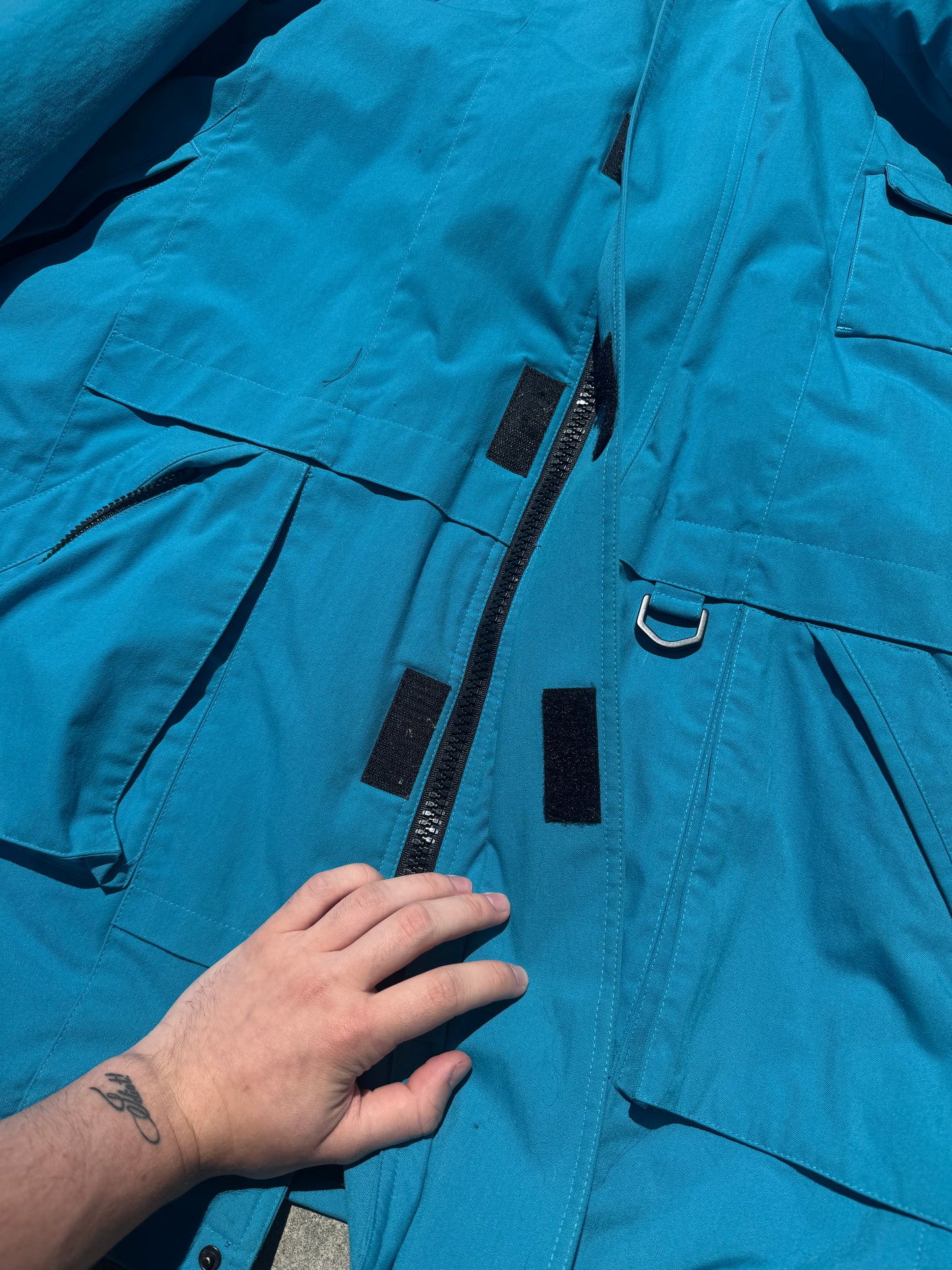 Balenciaga Blue Oversized Parka
