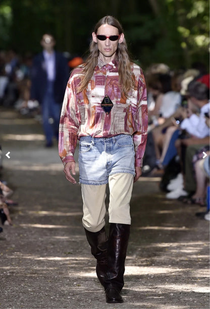 2018 Balenciaga Paneled Convertible Denim