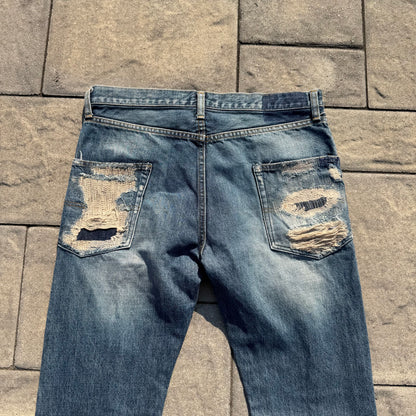 AW05 Undercover Skull Denim