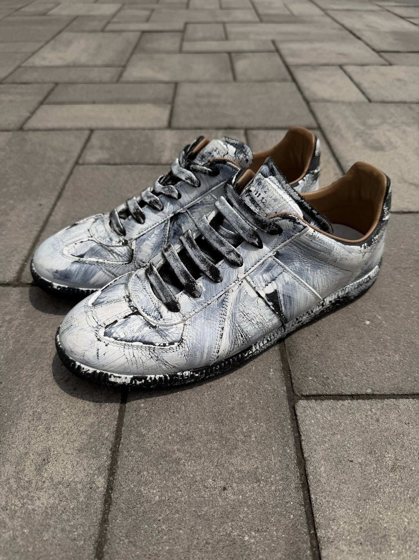 Maison Margiela White Painted Gat Sneaker