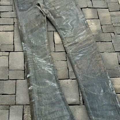SS04 Dior Homme Waxed Bleu Clair Ice Denim