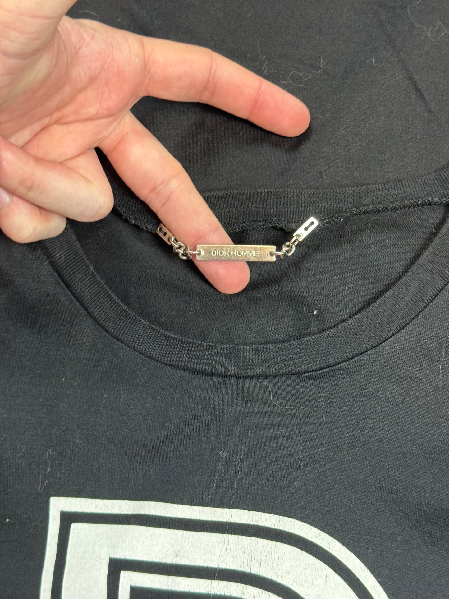 AW04 Dior Homme Black “VOTC” D Tee