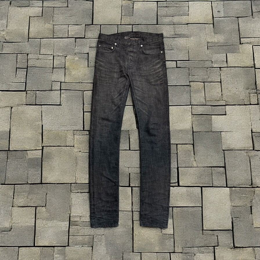 AW08 Dior Homme Black Washed Denim