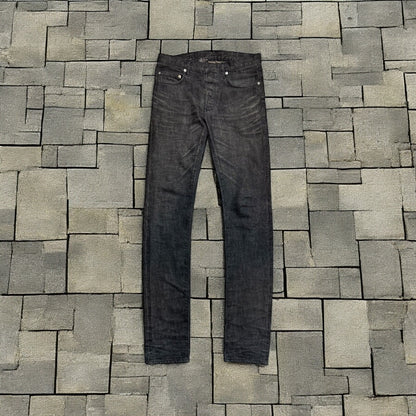 AW08 Dior Homme Black Washed Denim