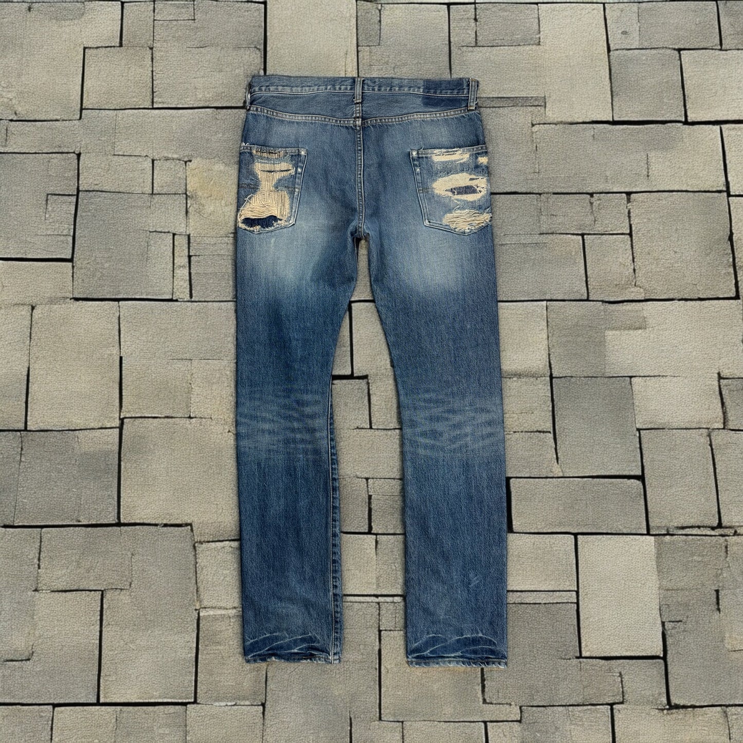 AW05 Undercover “Arts & Crafts” Skull Boro Denim
