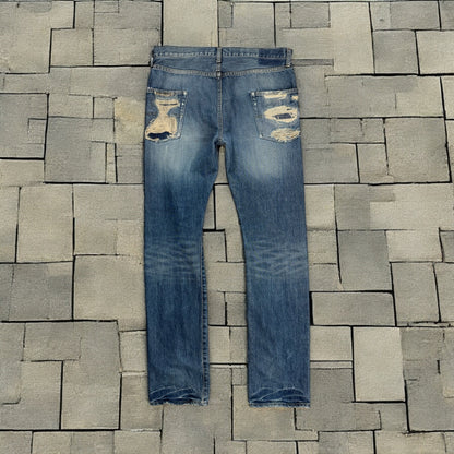 AW05 Undercover “Arts & Crafts” Skull Boro Denim