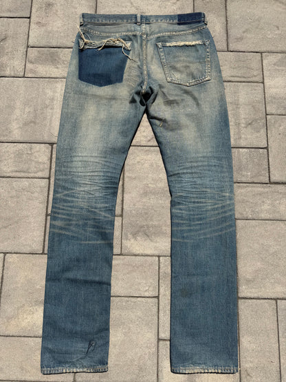 AW04 Undercover Red Yarn 68 Denim
