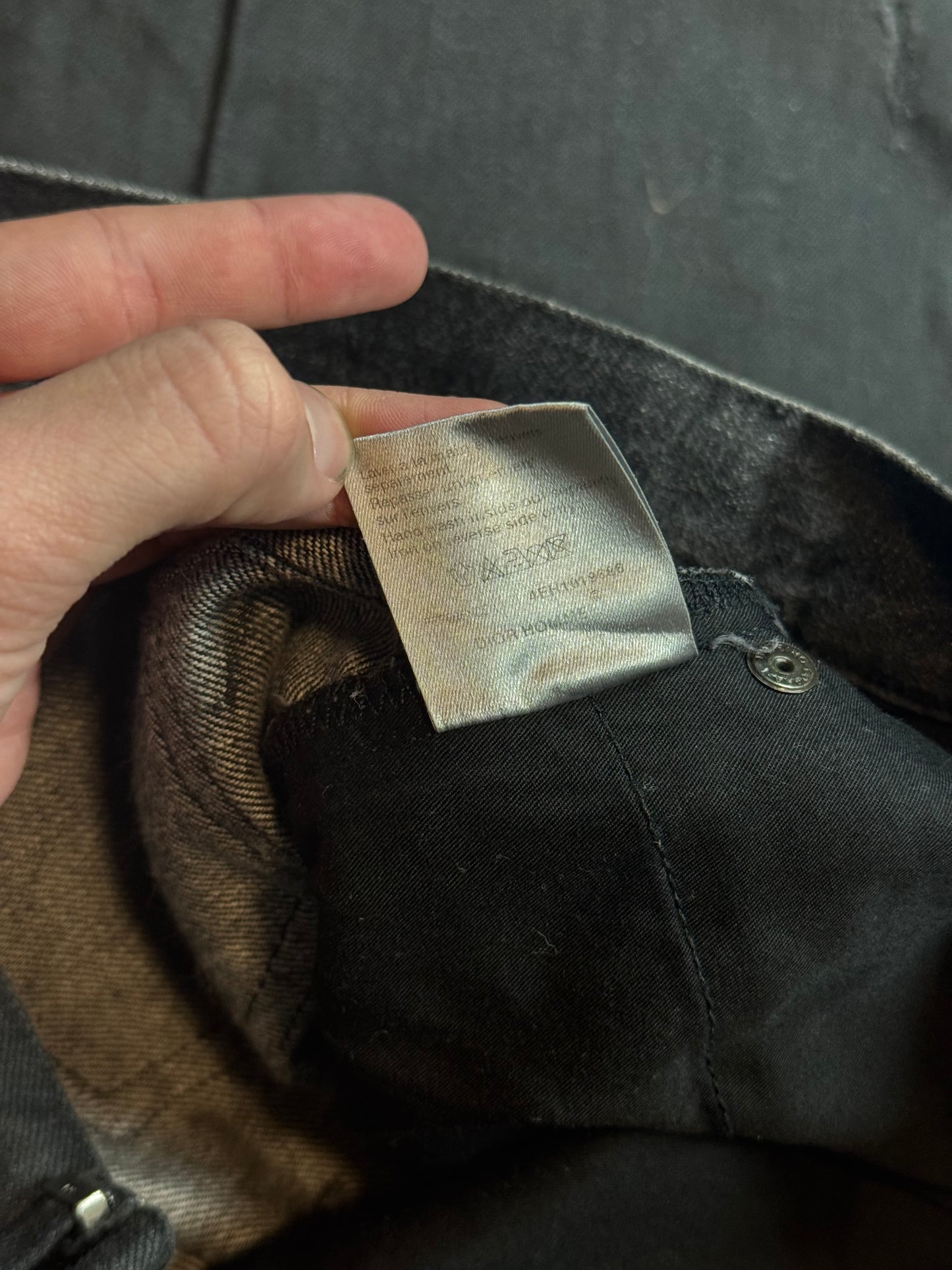 SS04 Dior Homme Strip Denim