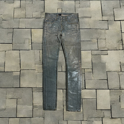SS04 Dior Homme Waxed Bleu Clair Ice Denim